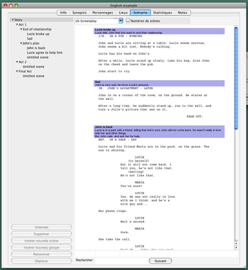 MovieWriterPro Portable screenshot