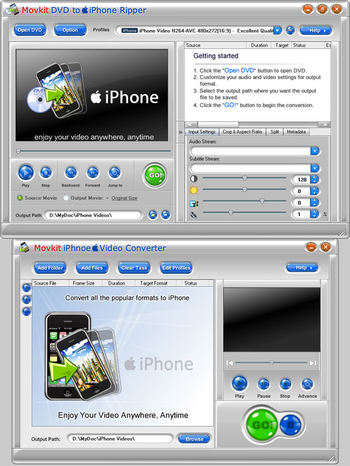 Movkit iPhone Suite screenshot