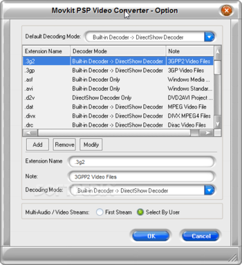 Movkit PSP Video Converter screenshot 3