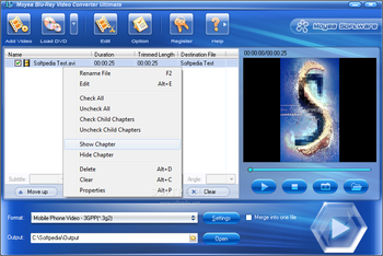 Moyea Blu-Ray Video Converter Ultimate screenshot