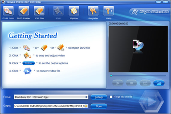 Moyea DVD to 3GP Converter screenshot 3