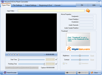 Moyea DVD to Flash Converter screenshot