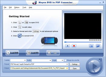 Moyea DVD to PSP Converter screenshot 2