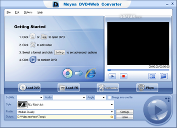 Moyea DVD4Web Converter screenshot 3