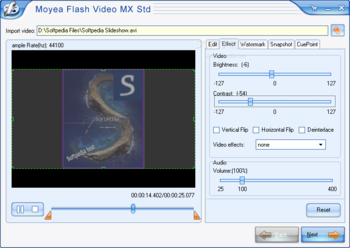 Moyea Flash Video MX Std screenshot 2