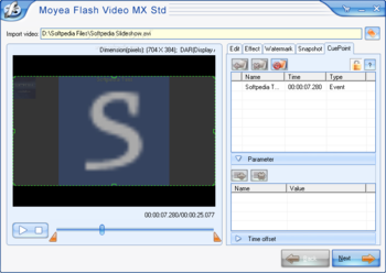 Moyea Flash Video MX Std screenshot 5