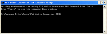 Moyea FLV Audio Converter SDK screenshot