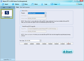 Moyea PPT to DVD Burner Pro screenshot 9