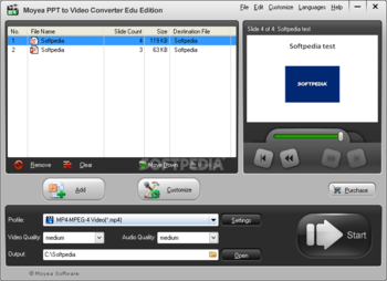 Moyea PPT to Video Converter Edu Edition screenshot