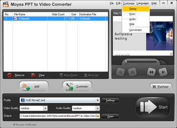 Moyea PPT to Video Converter screenshot 3