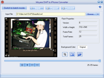 Moyea SWF to iPhone Converter screenshot