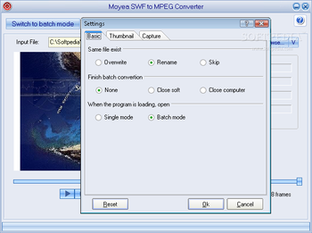 Moyea SWF to MPEG Converter screenshot 3