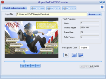 Moyea SWF to PSP Converter screenshot 3