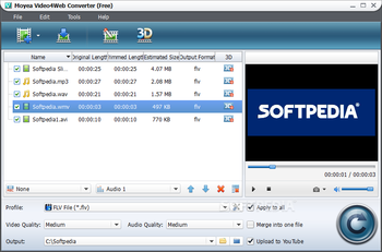 Moyea Video4Web Converter screenshot