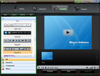 Moyea Web Player screenshot