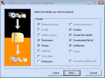 MozBackup nLite Addon screenshot 3