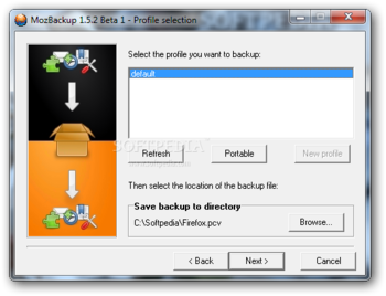 MozBackup screenshot 2