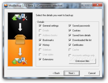 MozBackup screenshot 4