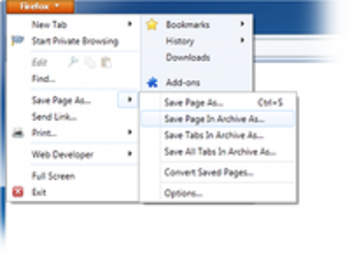 Mozilla Archive Format screenshot