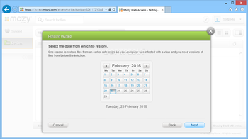 Mozy Restore Manager screenshot 6