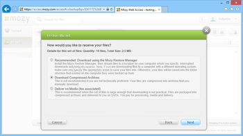 Mozy Restore Manager screenshot 8