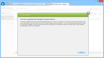 Mozy Restore Manager screenshot 9