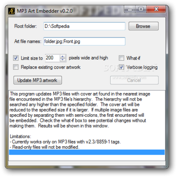 MP3 Art Embedder screenshot