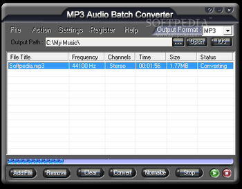 MP3 Audio Batch Converter screenshot