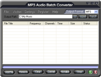 MP3 Audio Batch Converter screenshot