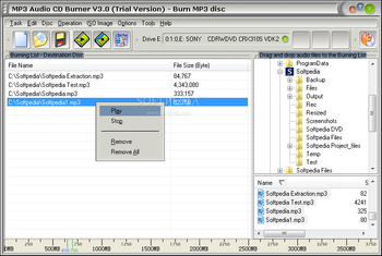 MP3 Audio CD Burner screenshot 3