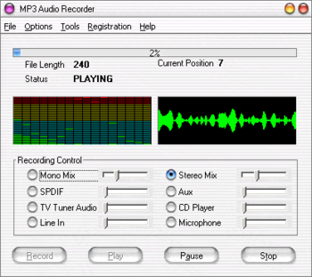 MP3 Audio Recorder screenshot 2