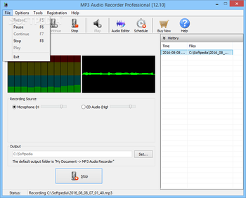 MP3 Audio Recorder Professional screenshot 2