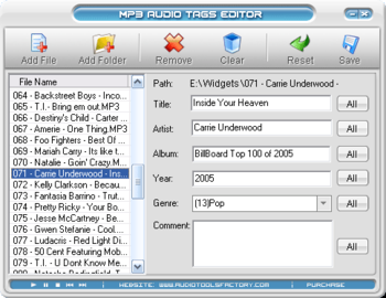 MP3 Audio Tags Editor screenshot 2