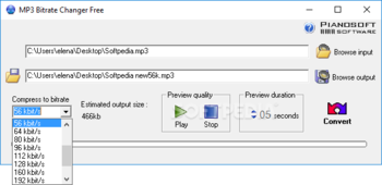 MP3 Bitrate Changer screenshot