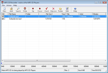 MP3 CD Recorder screenshot