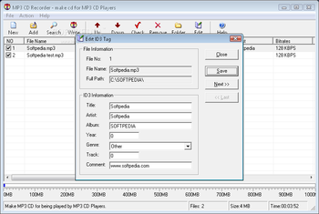 MP3 CD Recorder screenshot 2