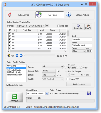 MP3 CD Ripper screenshot 2