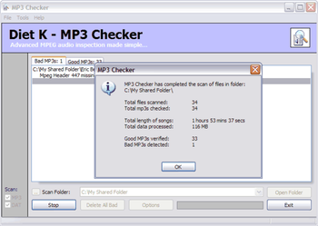 MP3 Checker screenshot 2