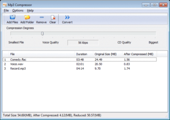 Mp3 Compressor screenshot