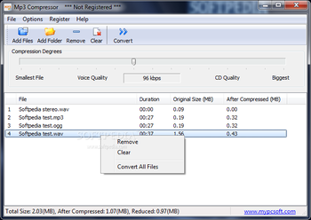 Mp3 Compressor screenshot