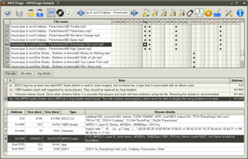 MP3 Diags screenshot