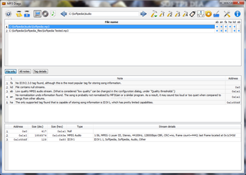 MP3 Diags screenshot 2