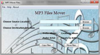 MP3 Files Mover screenshot