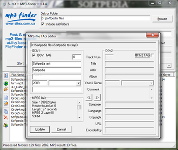 MP3-finder screenshot 2