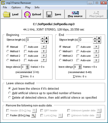 Mp3 Frame Remover screenshot