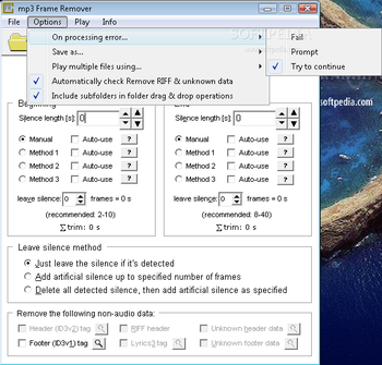Mp3 Frame Remover screenshot 2