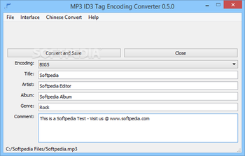 MP3 ID3 Tag Encoding Converter screenshot