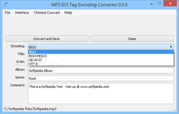 MP3 ID3 Tag Encoding Converter screenshot 2