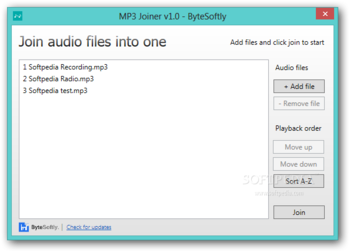 MP3 Joiner screenshot