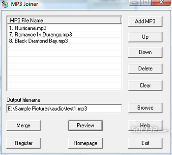 MP3 Joiner screenshot 2